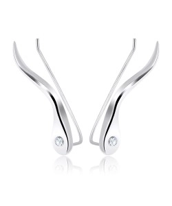Silver Earring Slender Design EL-105